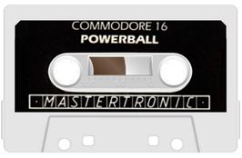 Cartridge artwork for Powerball on the Commodore Plus 4.