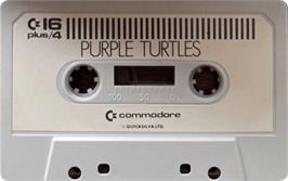 Cartridge artwork for Purple Turtles on the Commodore Plus 4.