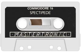 Cartridge artwork for Spectipede on the Commodore Plus 4.