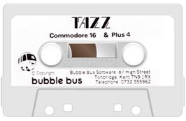 Cartridge artwork for Tazz on the Commodore Plus 4.