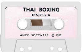 Cartridge artwork for Thai Boxing on the Commodore Plus 4.