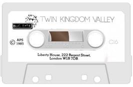 Cartridge artwork for Twin Kingdom Valley on the Commodore Plus 4.