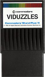 Cartridge artwork for Viduzzles on the Commodore Plus 4.