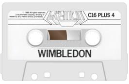 Cartridge artwork for Wimbledon on the Commodore Plus 4.