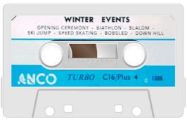 Cartridge artwork for Winter Events on the Commodore Plus 4.