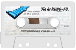 Cartridge artwork for Yie Ar Kung-Fu on the Commodore Plus 4.