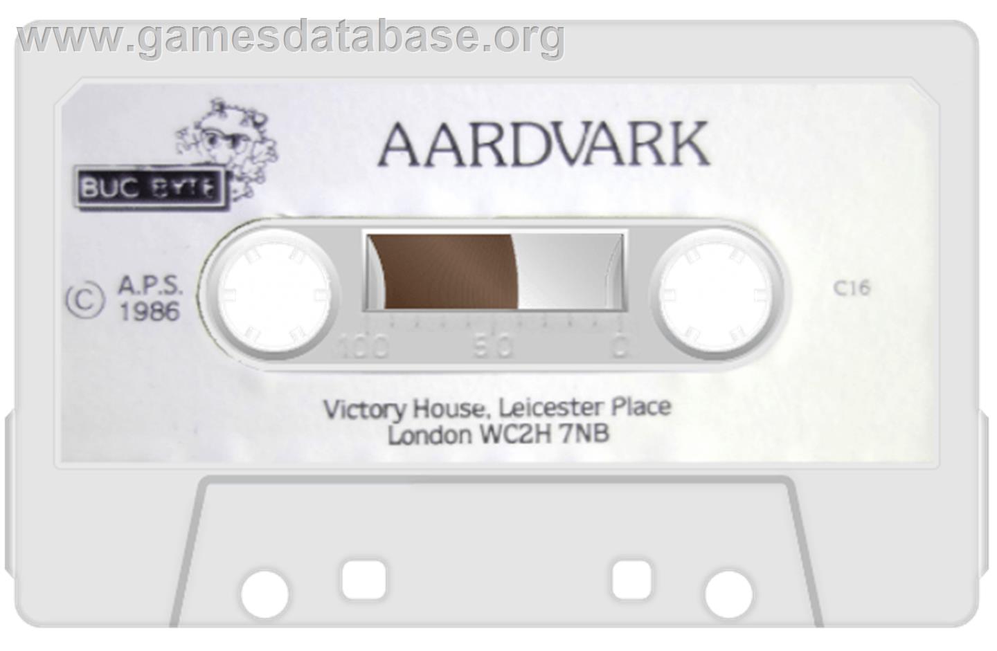 Aardvark - Commodore Plus 4 - Artwork - Cartridge