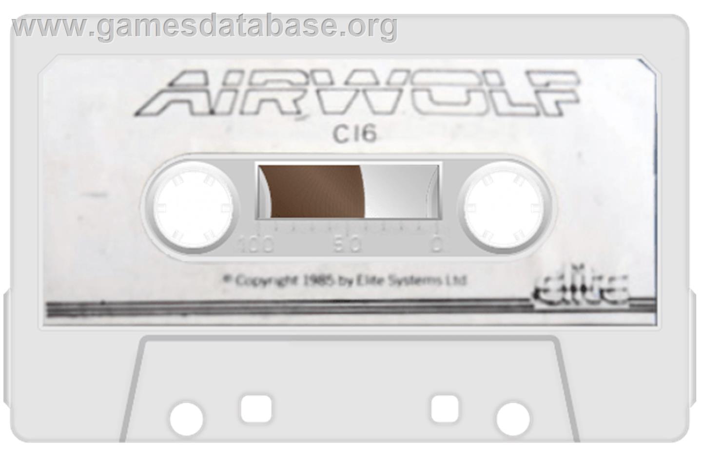 Airwolf - Commodore Plus 4 - Artwork - Cartridge