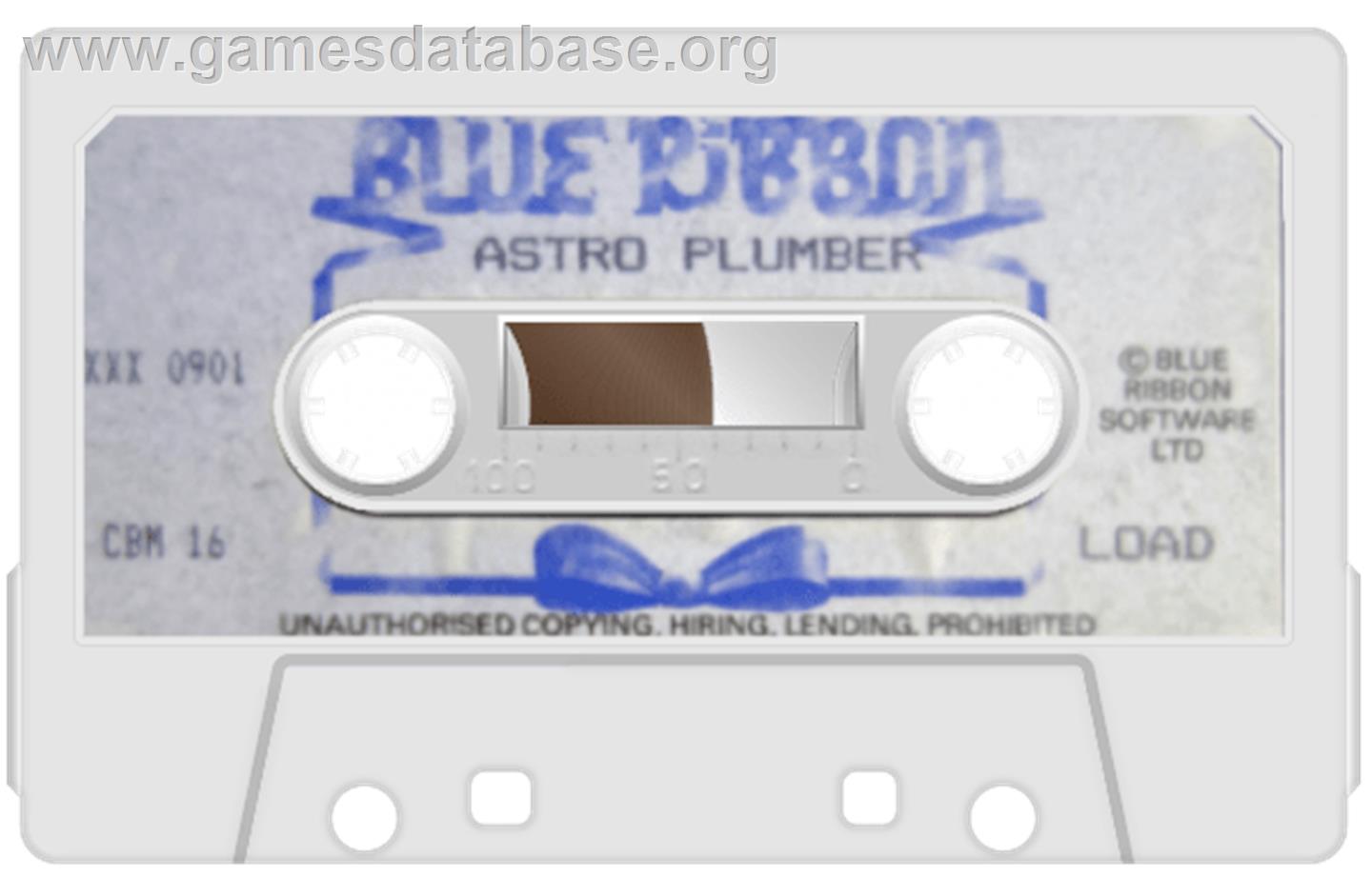 Astro Plumber - Commodore Plus 4 - Artwork - Cartridge