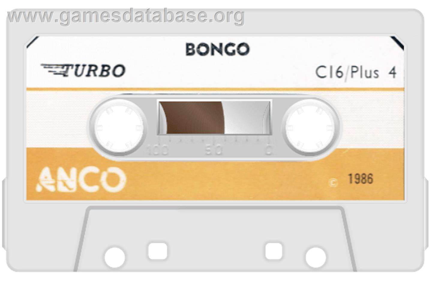 Bongo - Commodore Plus 4 - Artwork - Cartridge