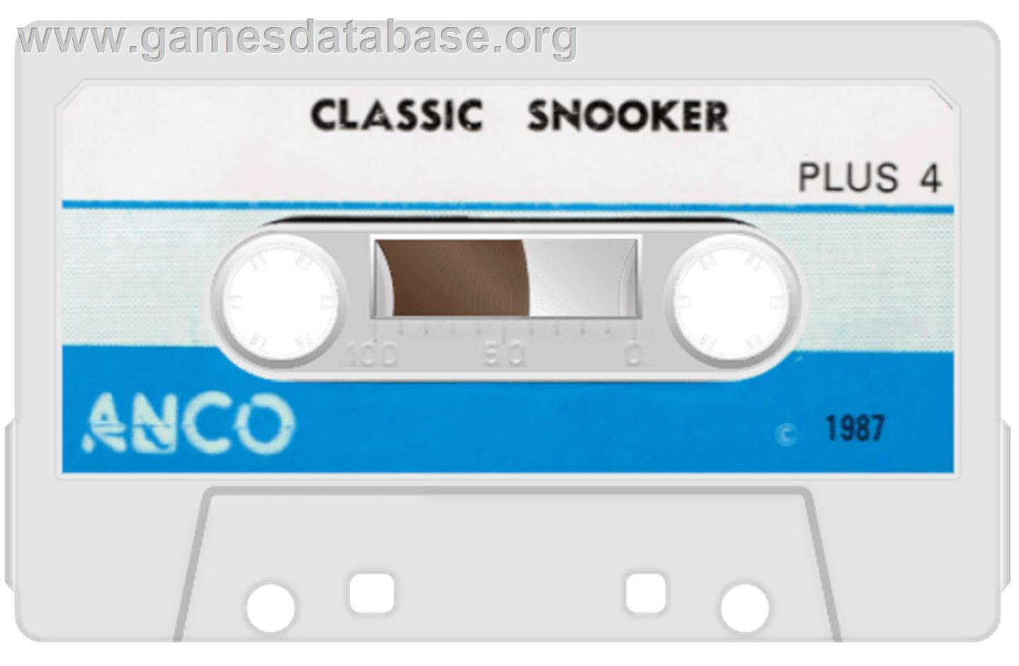Classic Snooker - Commodore Plus 4 - Artwork - Cartridge