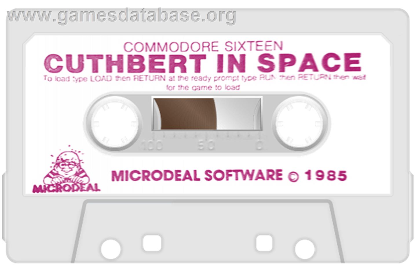 Cuthbert In Space - Commodore Plus 4 - Artwork - Cartridge