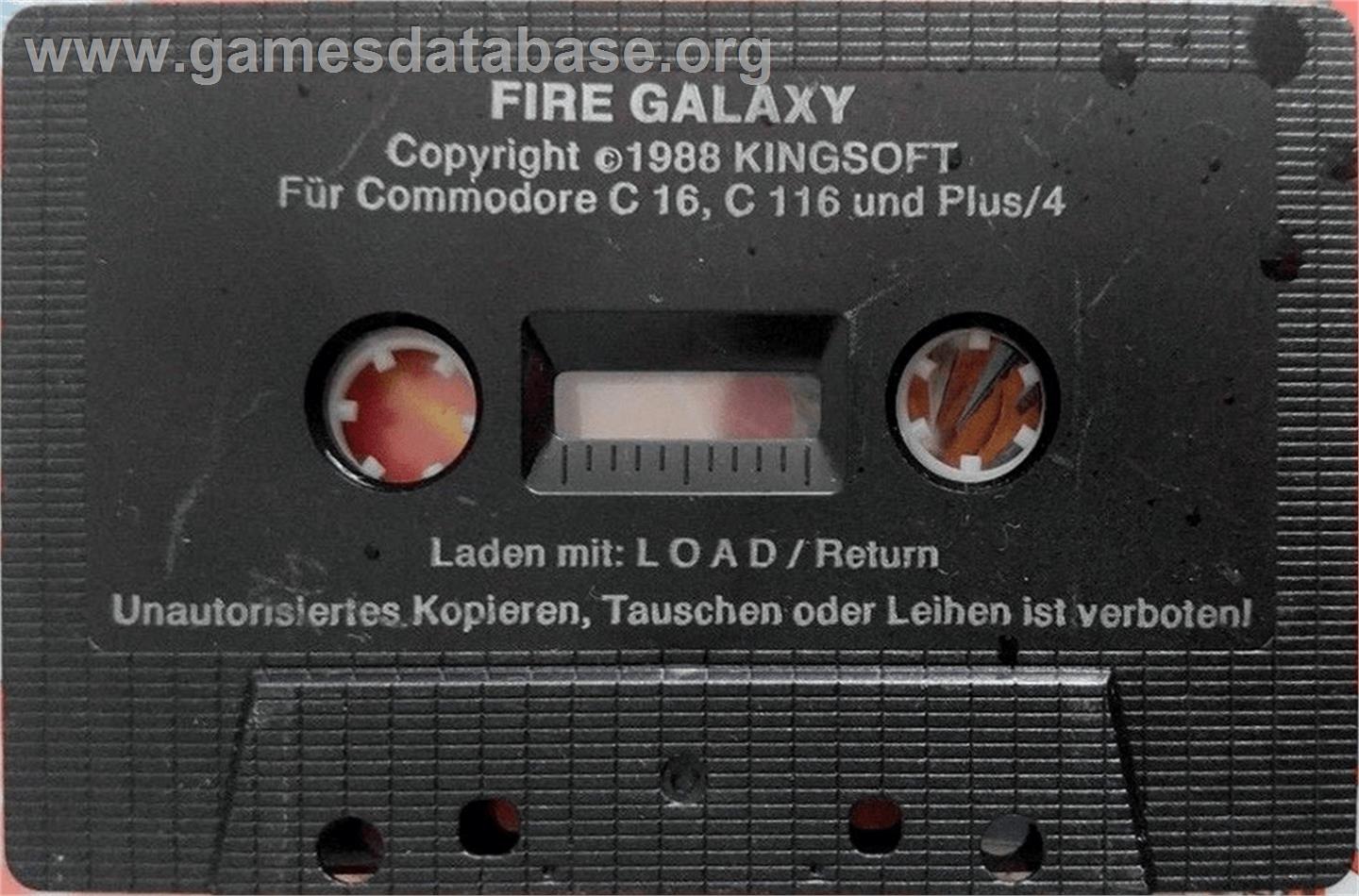 Fire Galaxy - Commodore Plus 4 - Artwork - Cartridge
