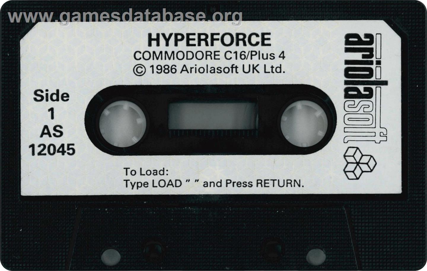 Hyperforce - Commodore Plus 4 - Artwork - Cartridge