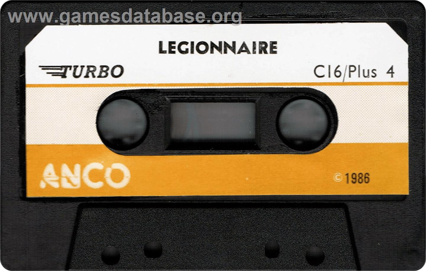 Legionnaire - Commodore Plus 4 - Artwork - Cartridge