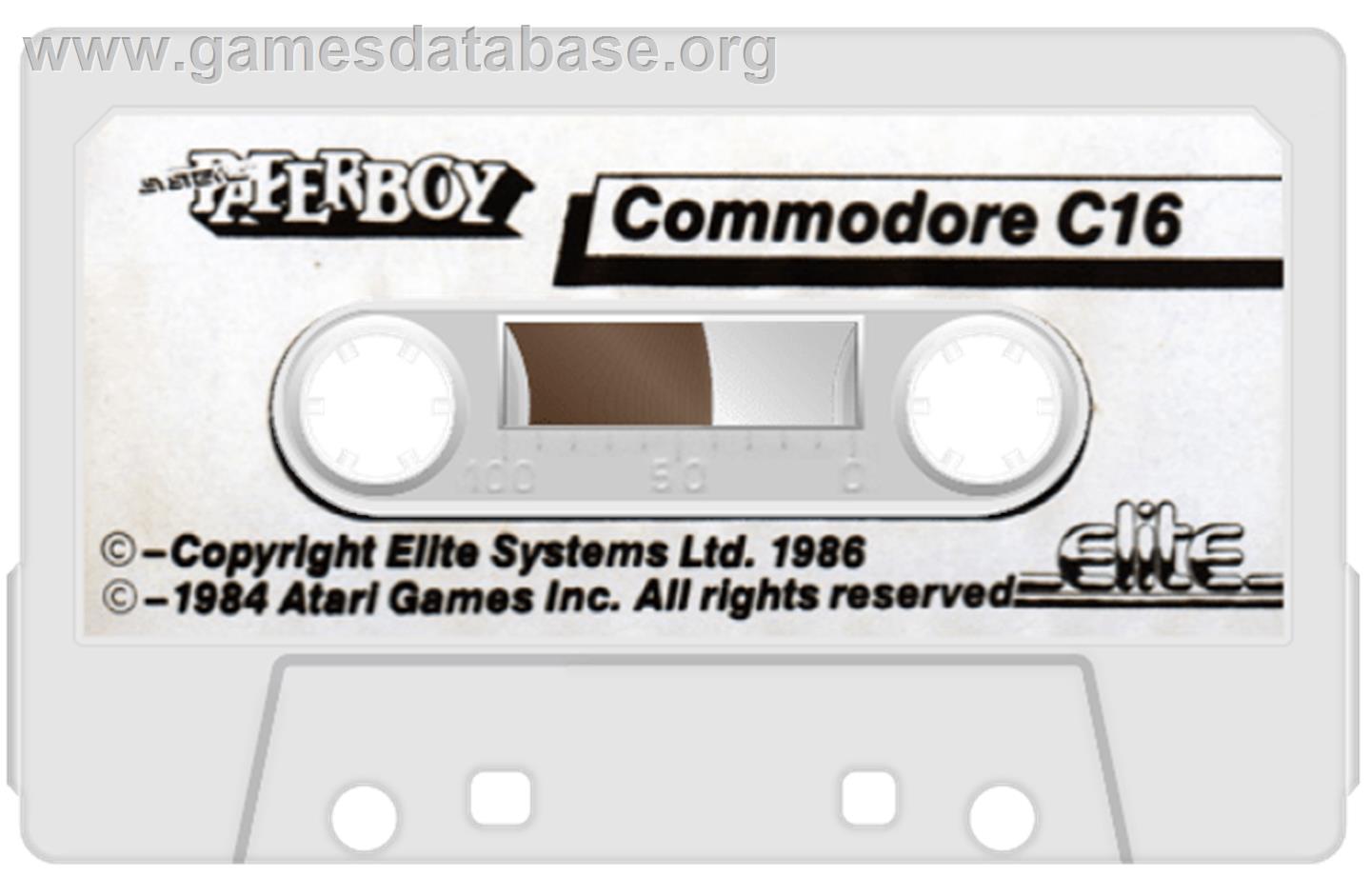 Paperboy - Commodore Plus 4 - Artwork - Cartridge