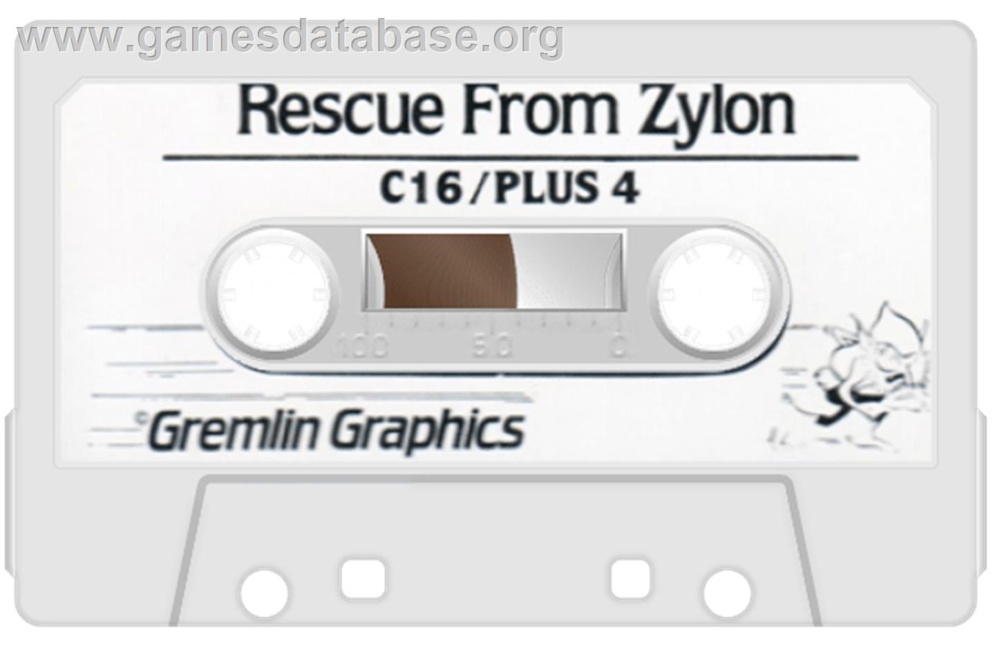 Rescue From Zylon - Commodore Plus 4 - Artwork - Cartridge