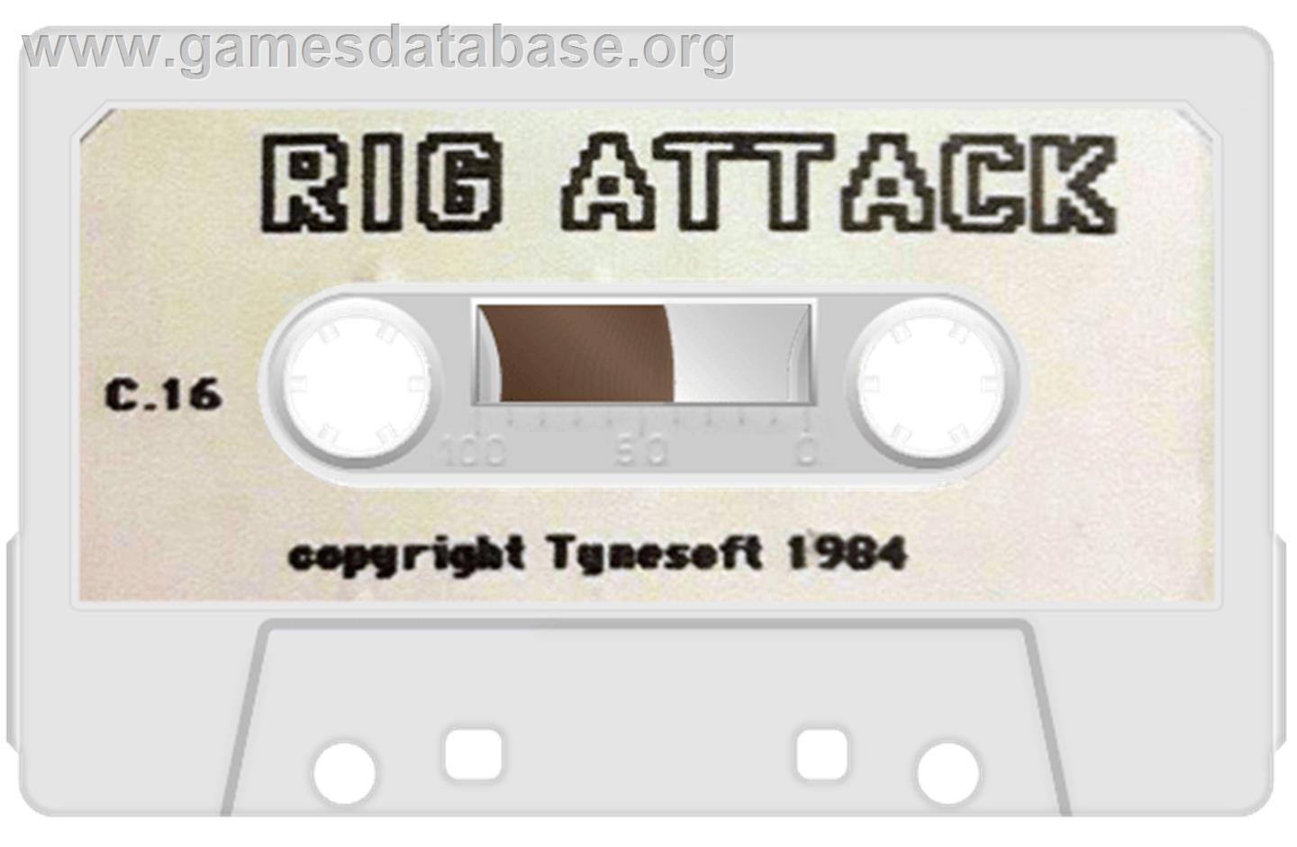 Rig Attack - Commodore Plus 4 - Artwork - Cartridge