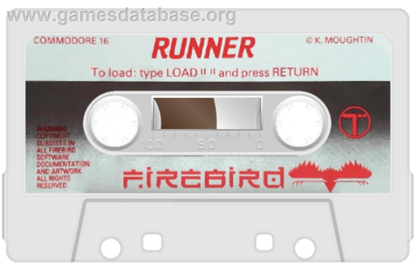 Runner - Commodore Plus 4 - Artwork - Cartridge