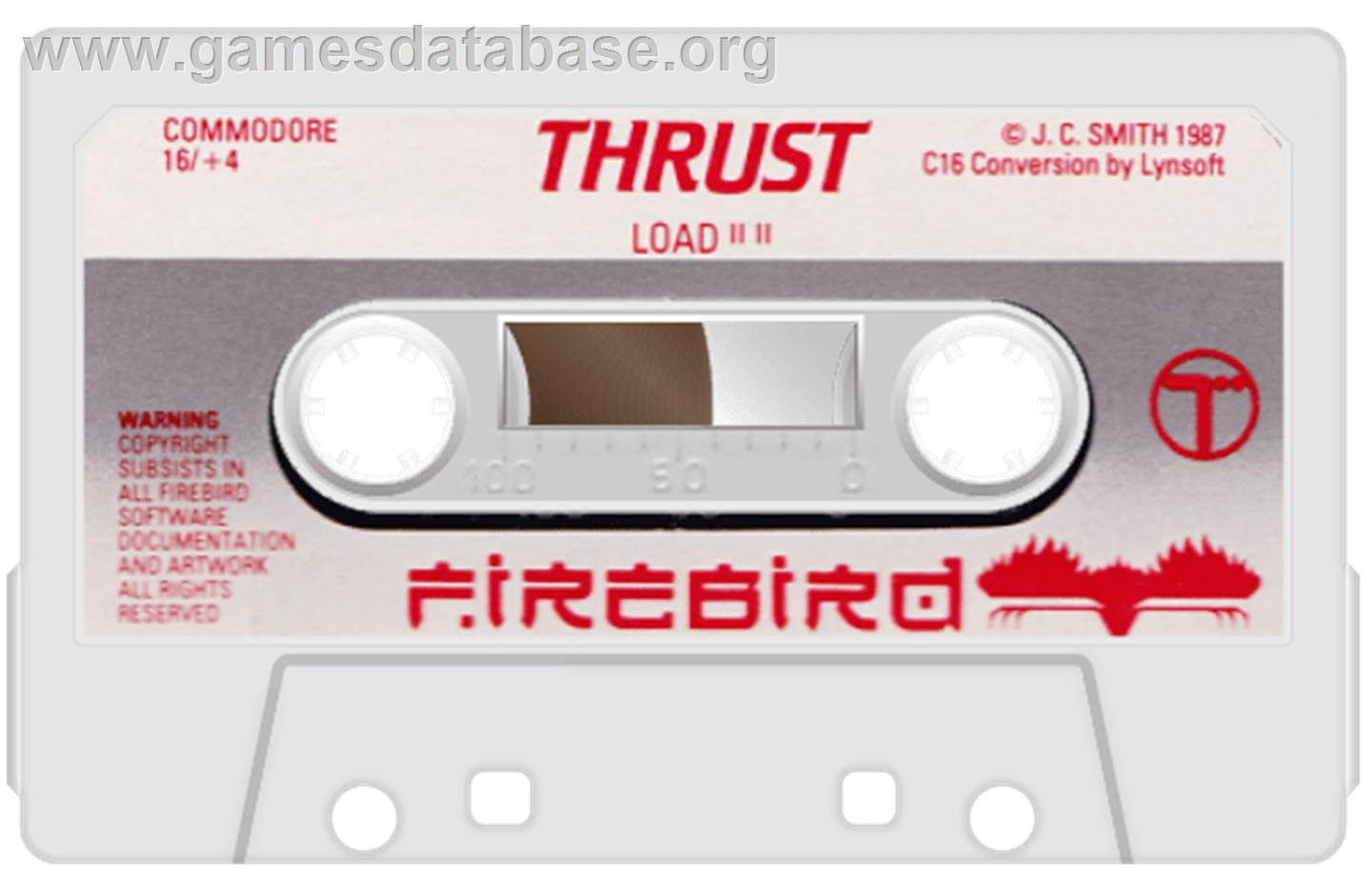 Thrust - Commodore Plus 4 - Artwork - Cartridge