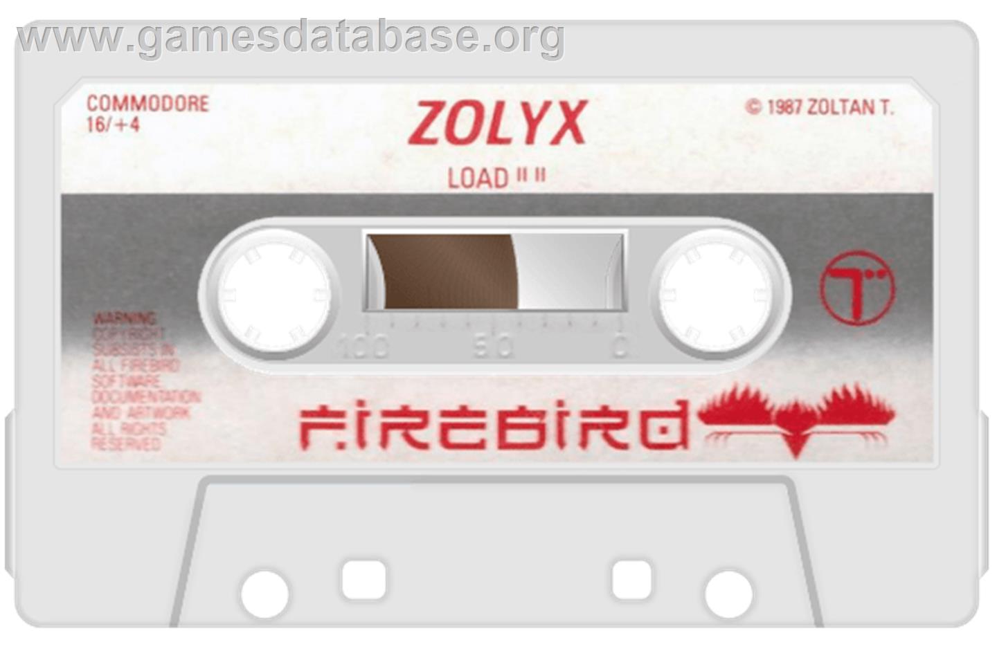 Zolyx - Commodore Plus 4 - Artwork - Cartridge