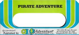 Top of cartridge artwork for Pirate Adventure on the Commodore Plus 4.
