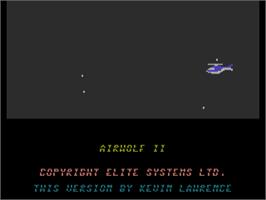 Title screen of Airwolf 2 on the Commodore Plus 4.