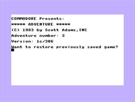 Title screen of Atomic Mission on the Commodore Plus 4.