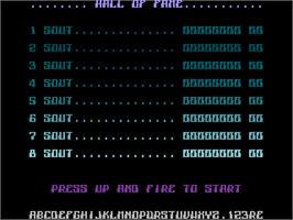 Title screen of P.o.d. - Proof Of Destruction on the Commodore Plus 4.