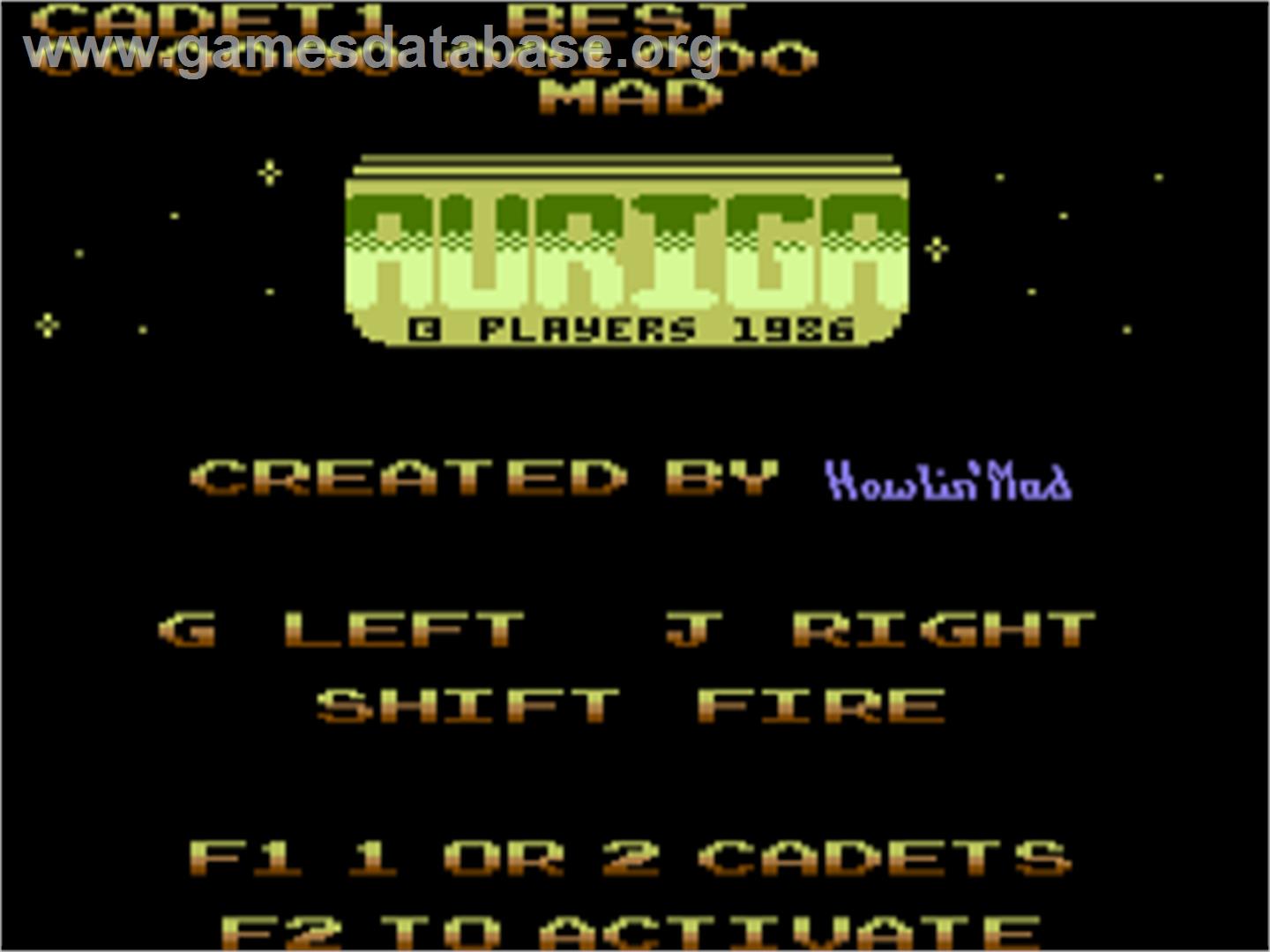 Auriga - Commodore Plus 4 - Artwork - Title Screen
