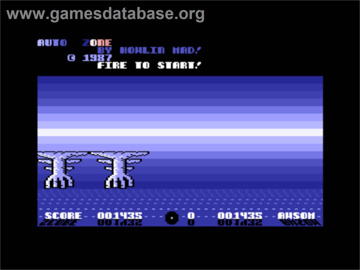 Auto Zone - Commodore Plus 4 - Artwork - Title Screen