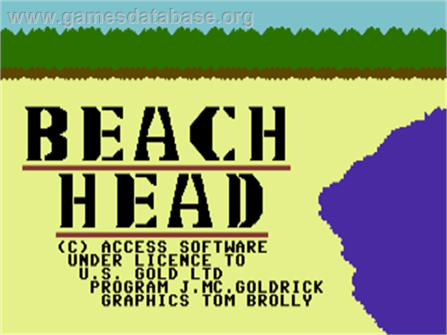 Beach-Head - Commodore Plus 4 - Artwork - Title Screen