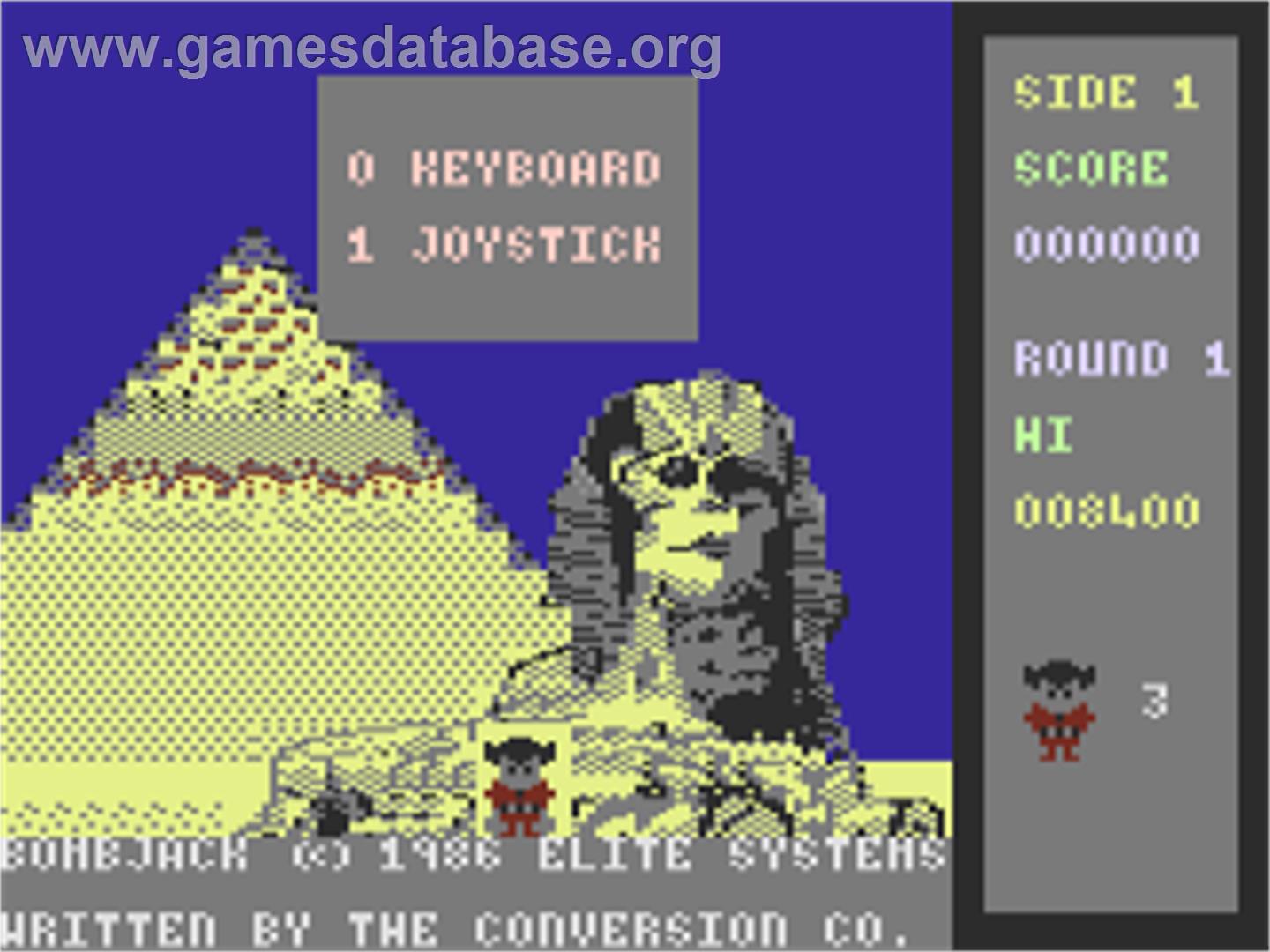 Bomb Jack - Commodore Plus 4 - Artwork - Title Screen