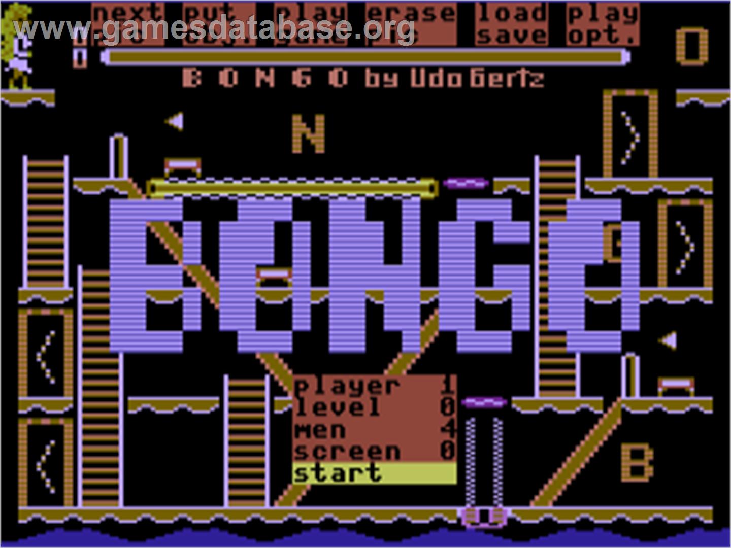 Bongo - Commodore Plus 4 - Artwork - Title Screen