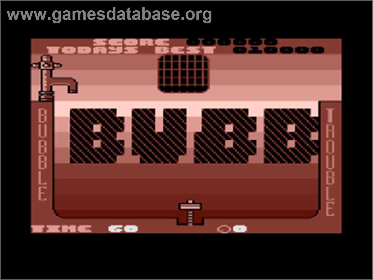 Bubble Trouble - Commodore Plus 4 - Artwork - Title Screen