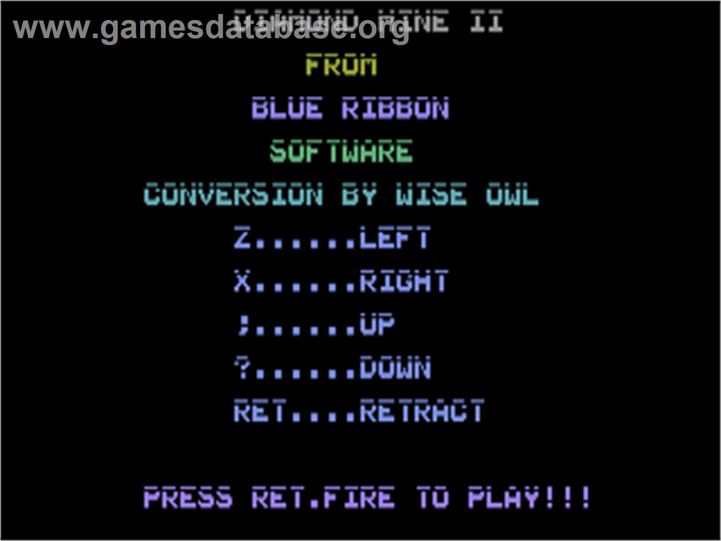Diamond Mine 2 - Commodore Plus 4 - Artwork - Title Screen