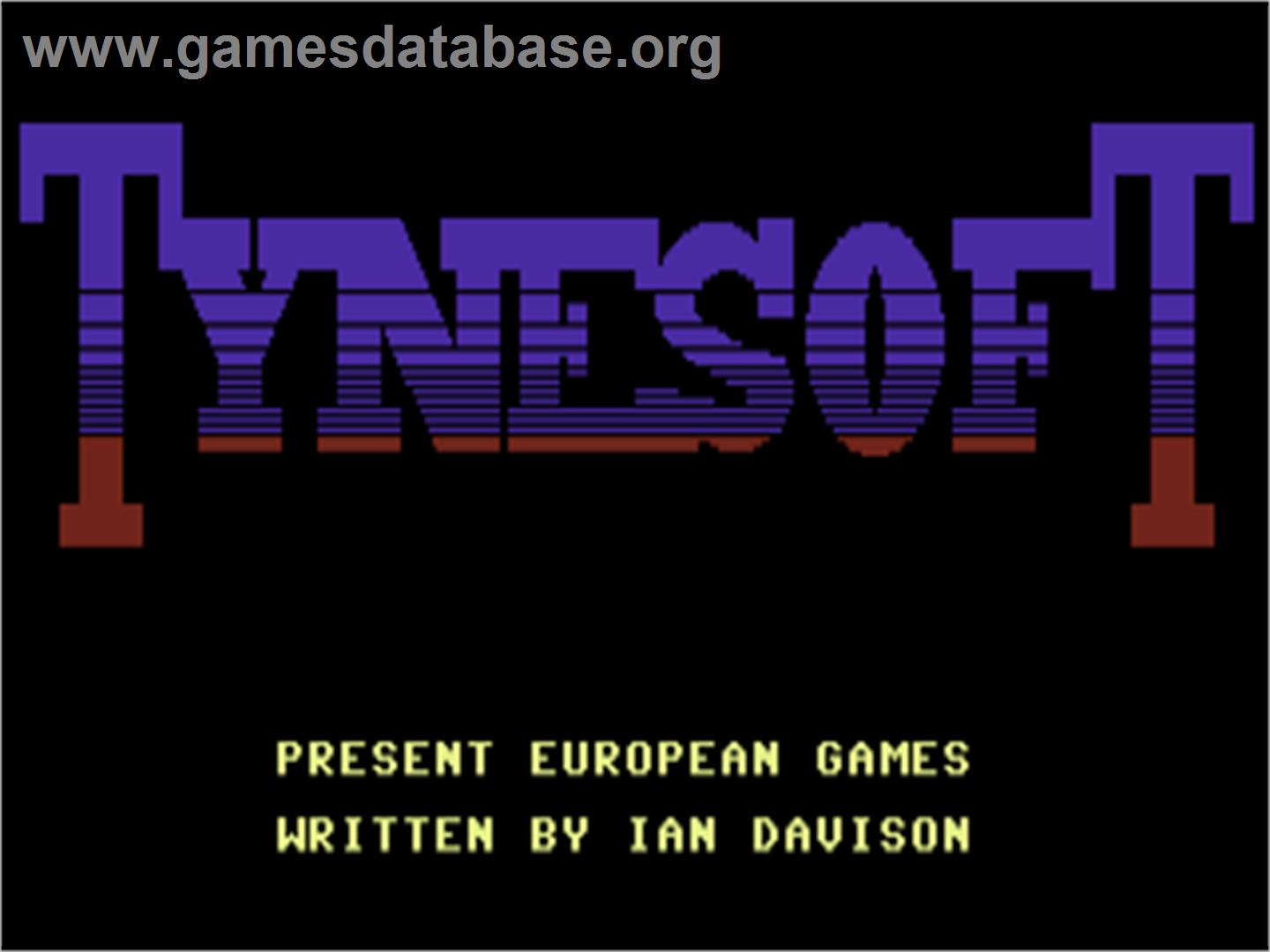 European Games - Commodore Plus 4 - Artwork - Title Screen