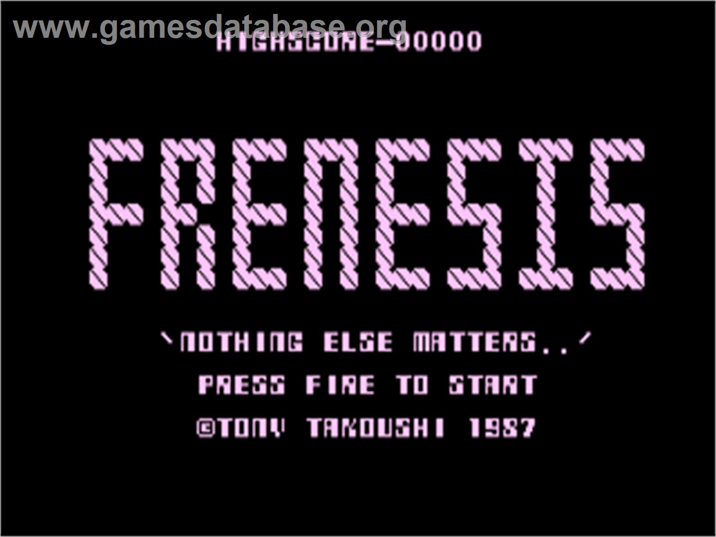 Frenesis - Commodore Plus 4 - Artwork - Title Screen