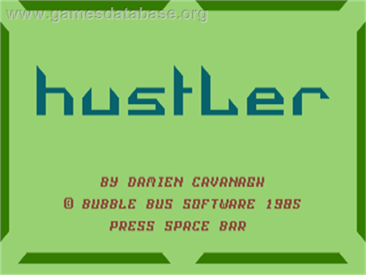 Hustler - Commodore Plus 4 - Artwork - Title Screen