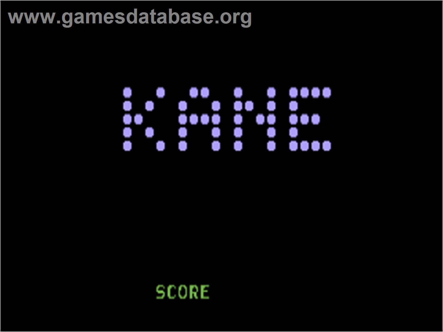Kane - Commodore Plus 4 - Artwork - Title Screen