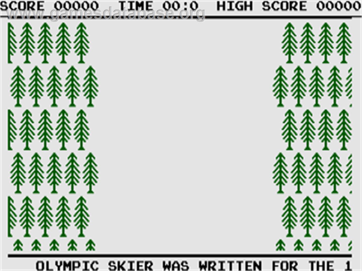 Olympic Skier - Commodore Plus 4 - Artwork - Title Screen