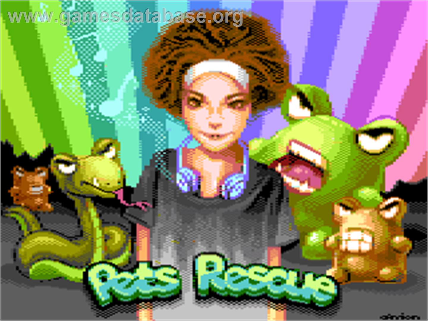 Pets Rescue - Commodore Plus 4 - Artwork - Title Screen
