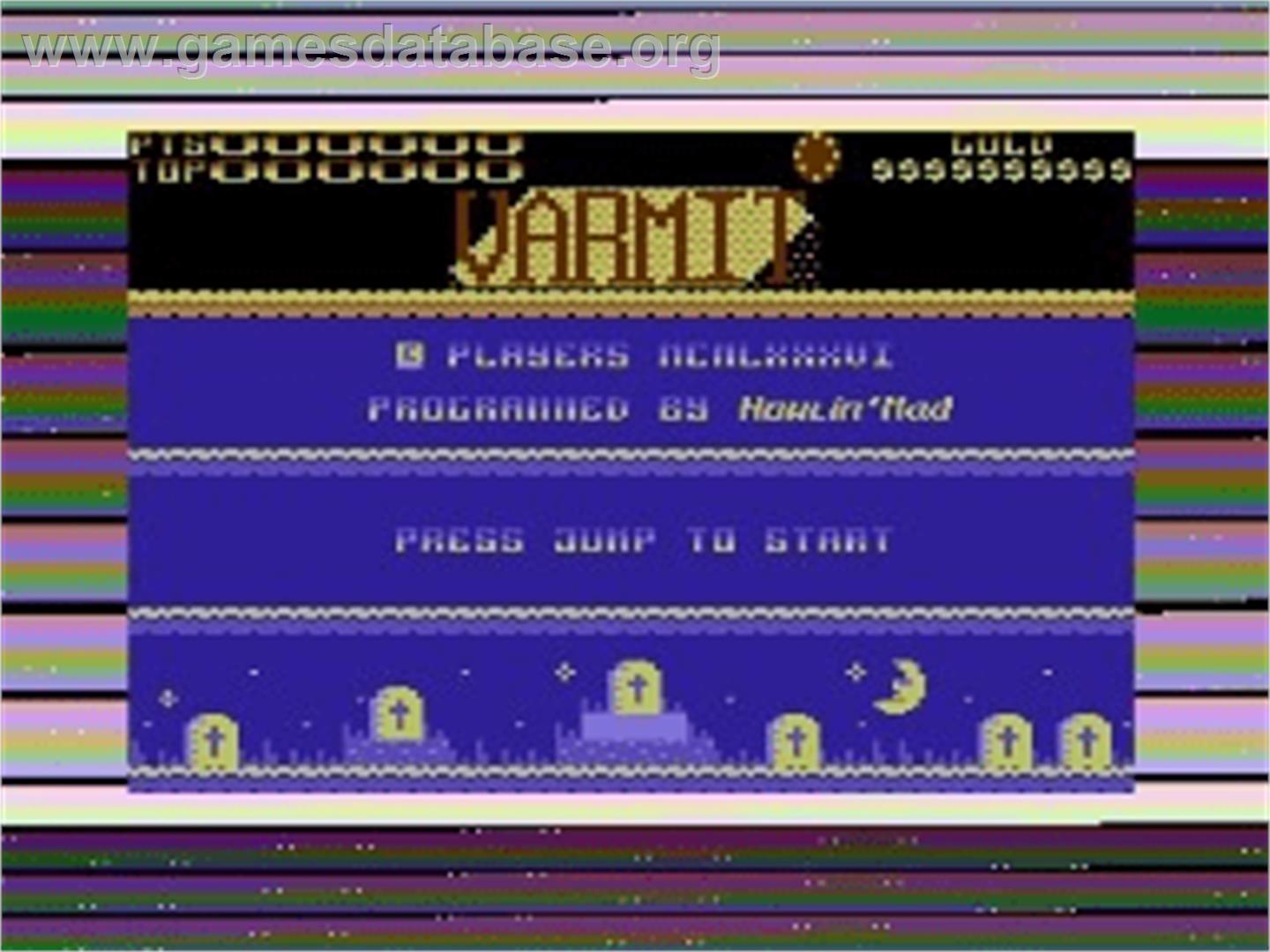 Varmit - Commodore Plus 4 - Artwork - Title Screen