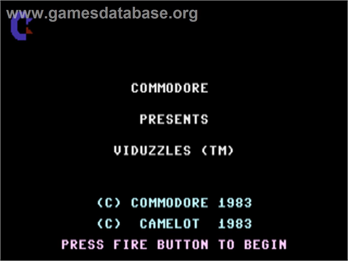 Viduzzles - Commodore Plus 4 - Artwork - Title Screen