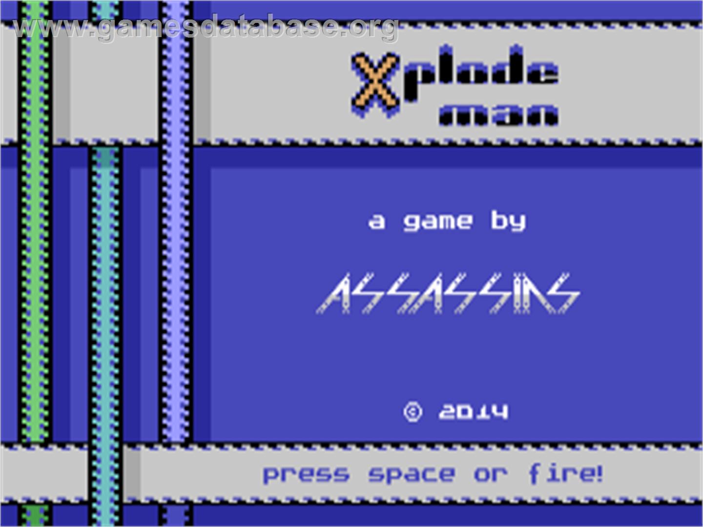 Xplode Man - Commodore Plus 4 - Artwork - Title Screen