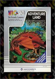 Box cover for Adventure Land on the Commodore VIC-20.