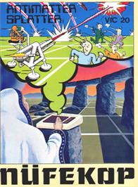 Box cover for Antimatter Splatter on the Commodore VIC-20.