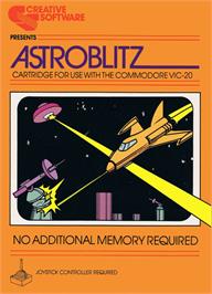 Box cover for Astroblitz on the Commodore VIC-20.