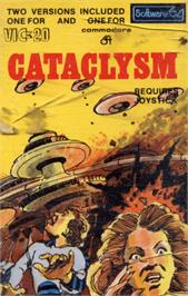 Box cover for Cataclysm on the Commodore VIC-20.