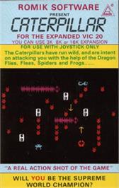 Box cover for Caterpillar on the Commodore VIC-20.